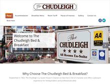 Tablet Screenshot of chudleighhotel.com